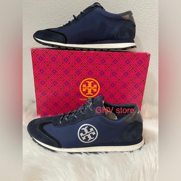 Tory Burch Vintage Nylon Training Sneaker Shoes - Picture 2 of 4